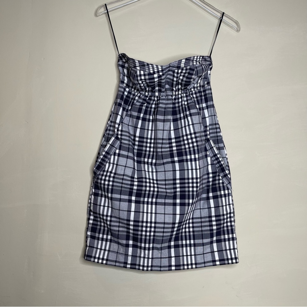 American Eagle Outfitters Strapless Plaid Dress